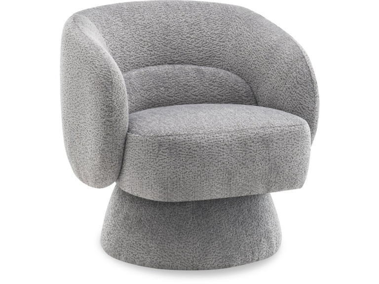 Franklin" draaifauteuil in badstof - 74 x 75 x 75 cm - Grijs