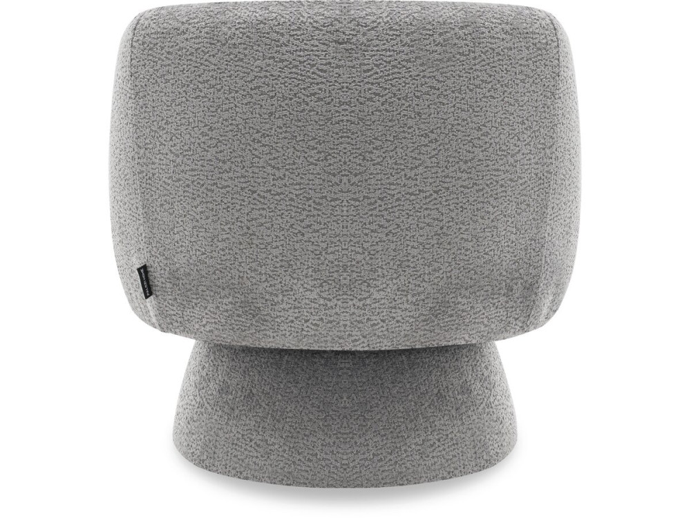 Franklin" draaifauteuil in badstof - 74 x 75 x 75 cm - Grijs