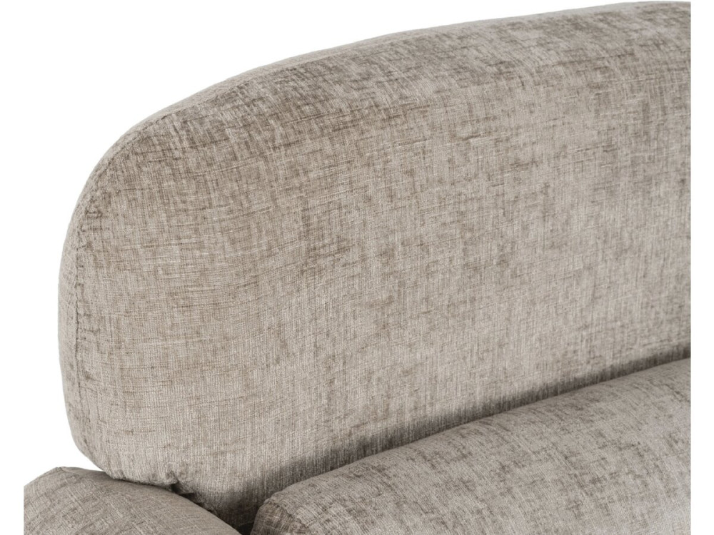 Cozmo" lounge stoel in gevlekte stof - 78 x 79 x 77 cm - Beige