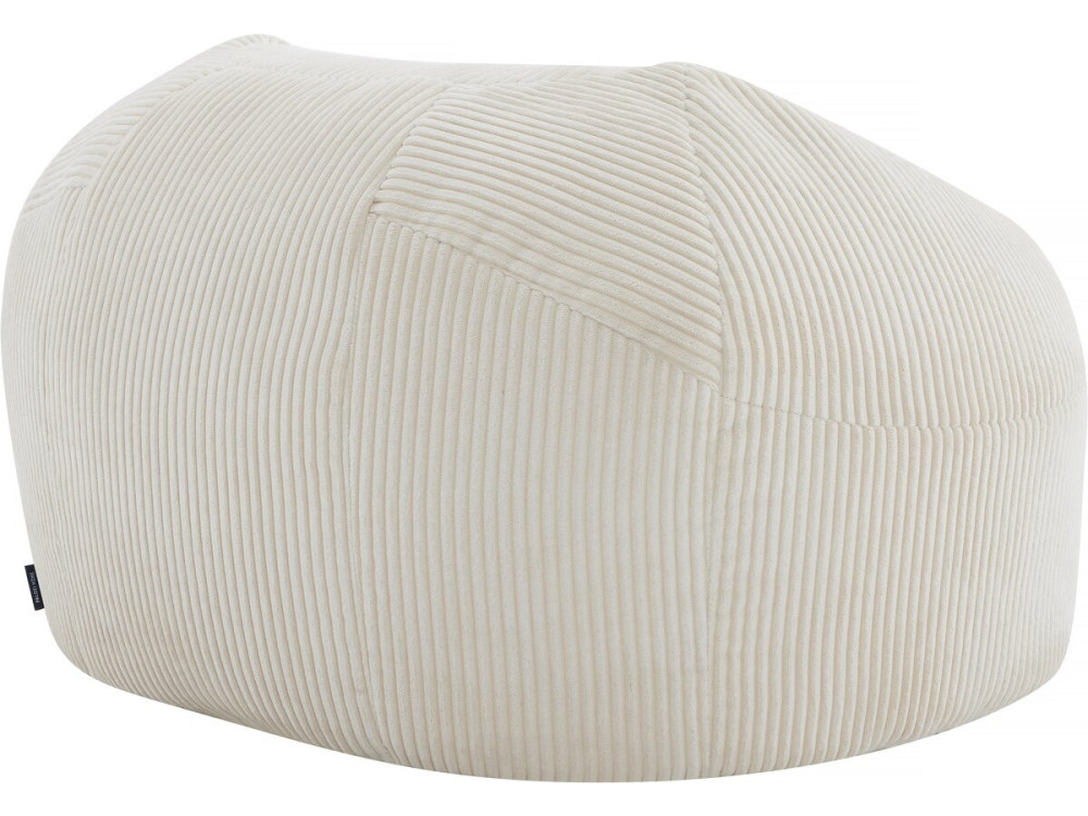 Corduroy poef "Cusco" - 80 x 74 x 49 cm - Beige