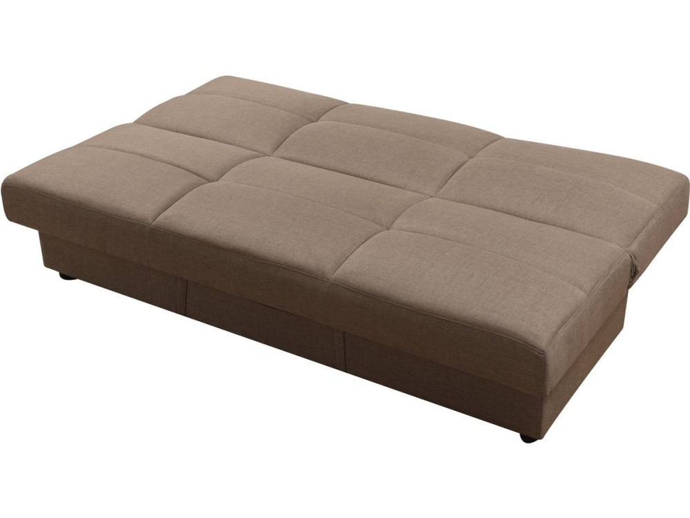 Bank slaapbank bankstel "Enzo" - 185 x 84 x 85 cm - 3 zits - Taupe - grijs bruin