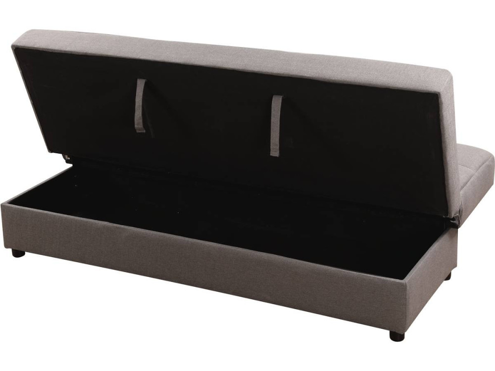 Bank slaapbank bankstel "Enzo" - 185 x 84 x 85 cm - 3 zits - Grijs