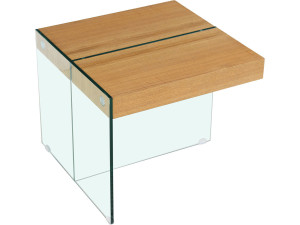 Salontafel "Agrigento" - 60 x 60 x 50 cm - Eikenhouten afwerking