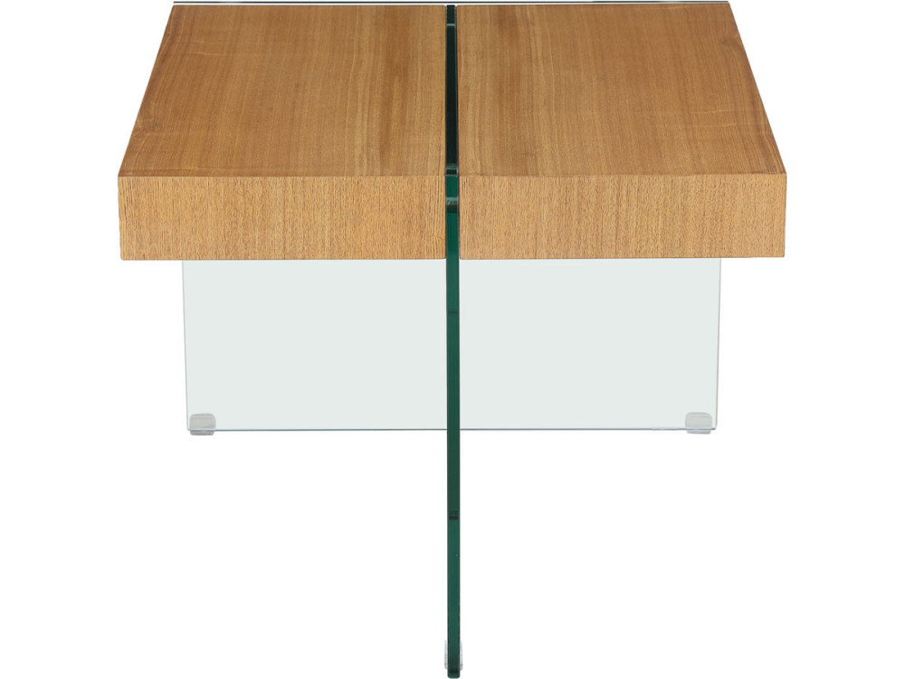 Salontafel "Agrigento" - 60 x 60 x 50 cm - Eikenhouten afwerking