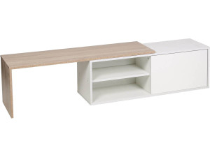 Salontafel "Melinda" - Wit / eiken