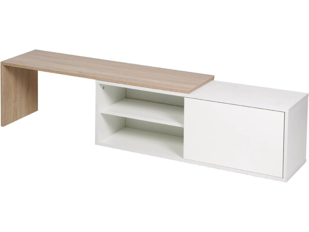 Salontafel "Melinda" - Wit / eiken