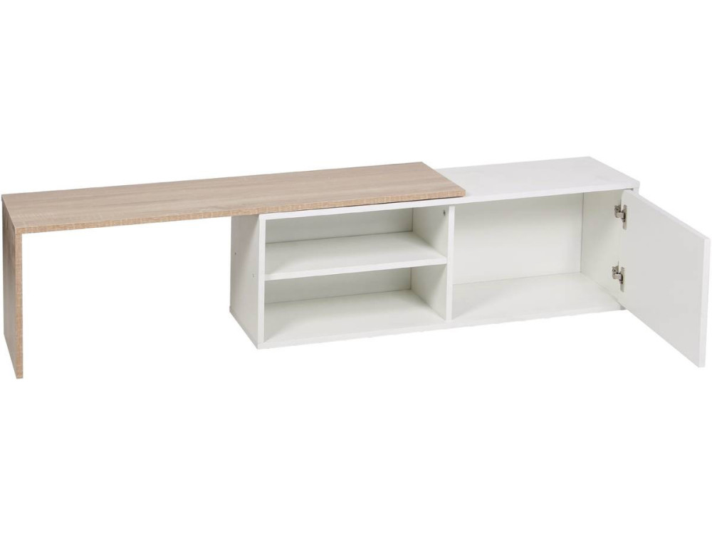 Salontafel "Melinda" - Wit / eiken