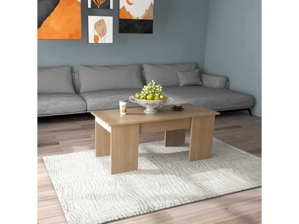 Salontafel "Diana" - 102 x 50 x 43 cm - Eiken