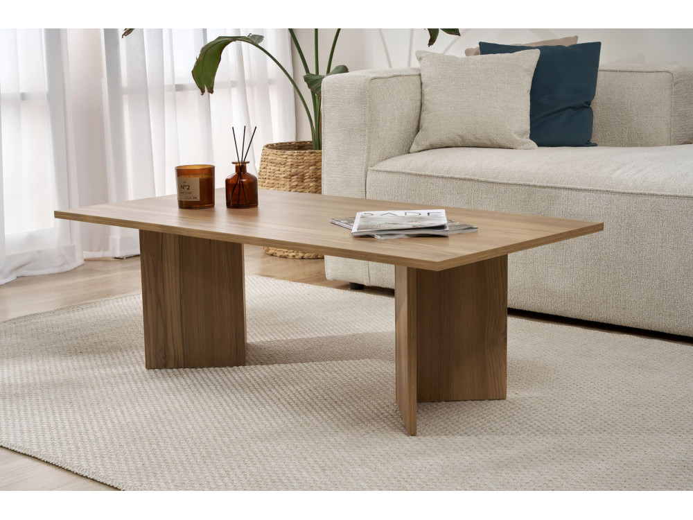 Houten salontafel "Sabin" - 60 x 119 x 40 cm - Eiken