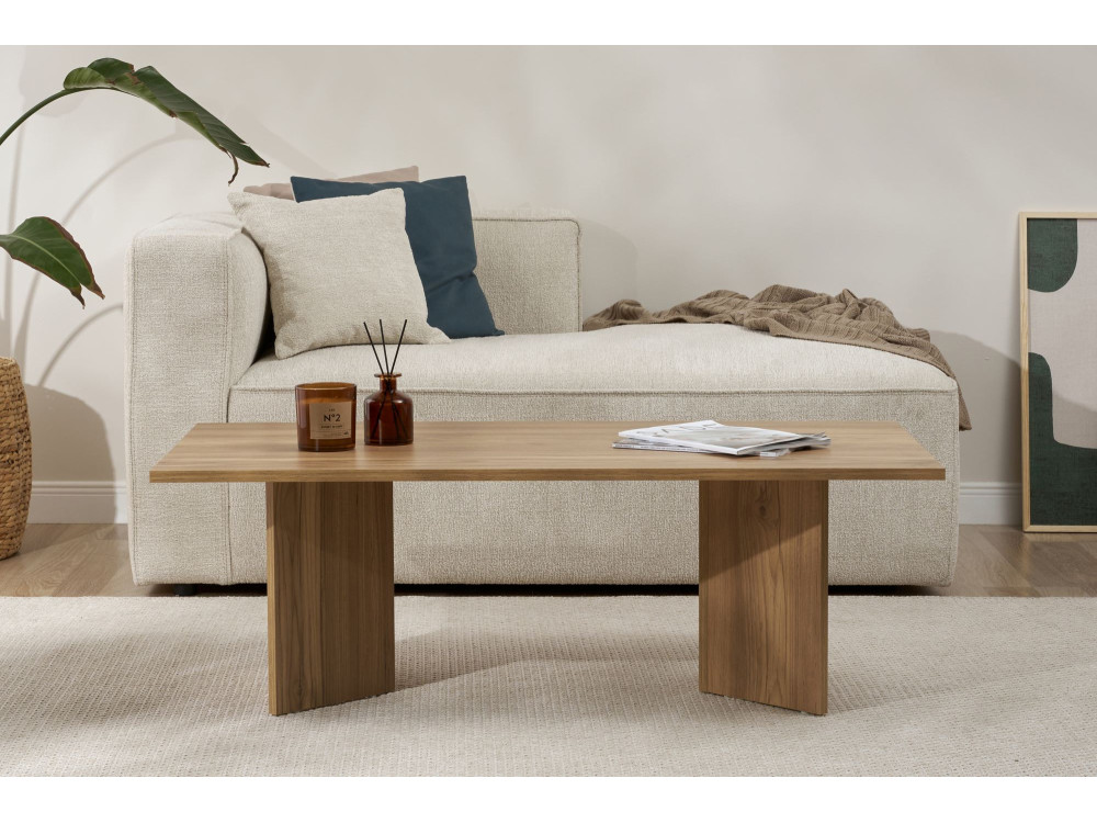 Houten salontafel "Sabin" - 60 x 119 x 40 cm - Eiken