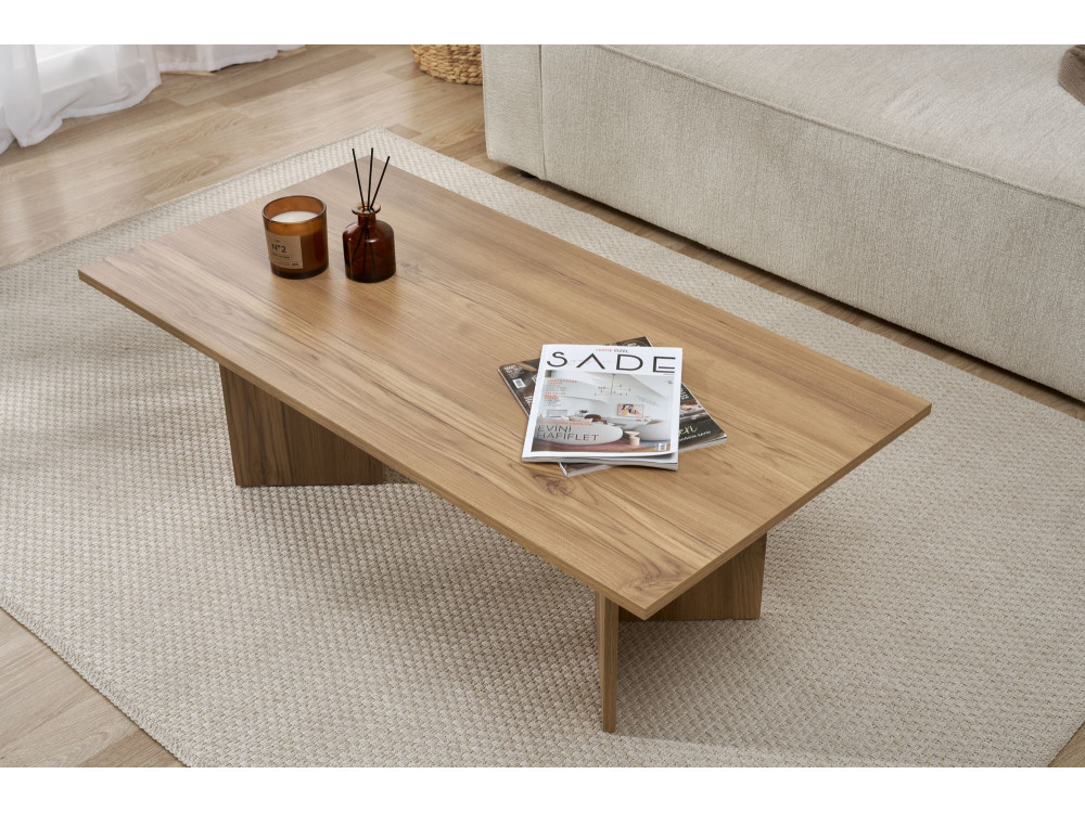 Houten salontafel "Sabin" - 60 x 119 x 40 cm - Eiken