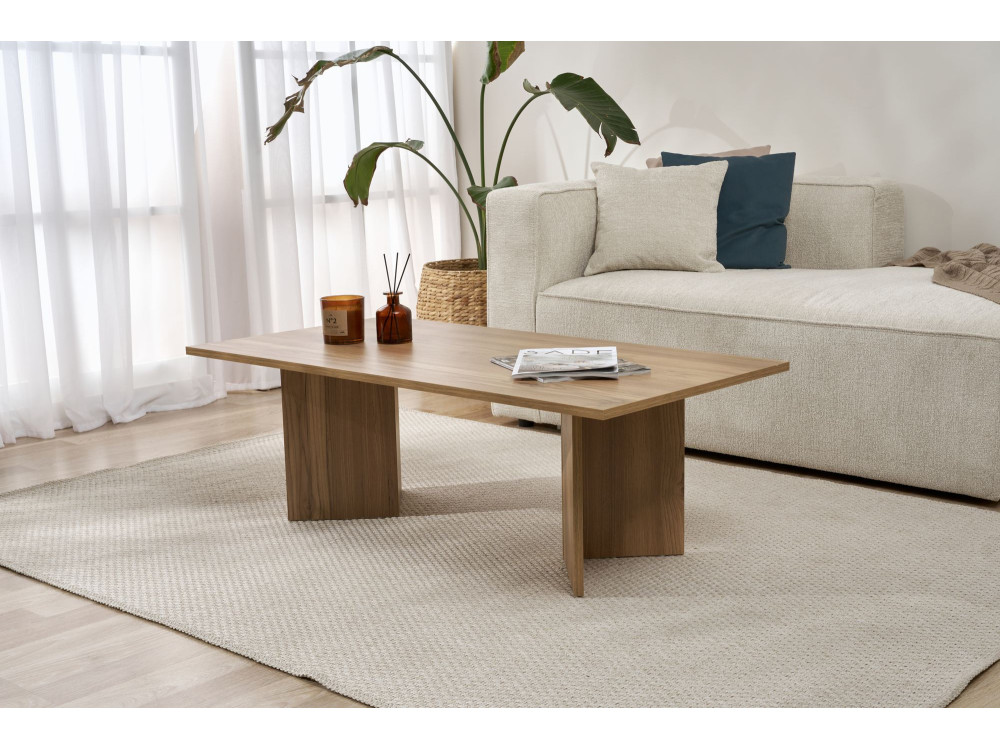 Houten salontafel "Sabin" - 60 x 119 x 40 cm - Eiken
