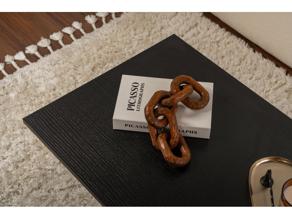 Houten salontafel "Sabin" - 60 x 119 x 40 cm - Zwart hout