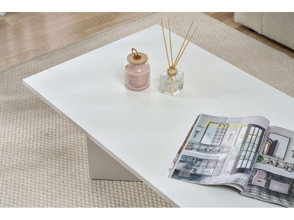 Houten salontafel "Sabin" 119 x 60 x 40 cm - Wit