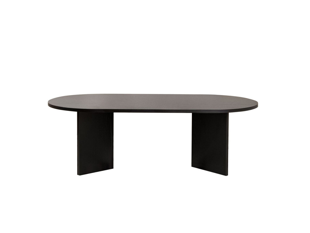 Houten salontafel "Sand" - 60 x 119 x 40 cm - Zwart hout