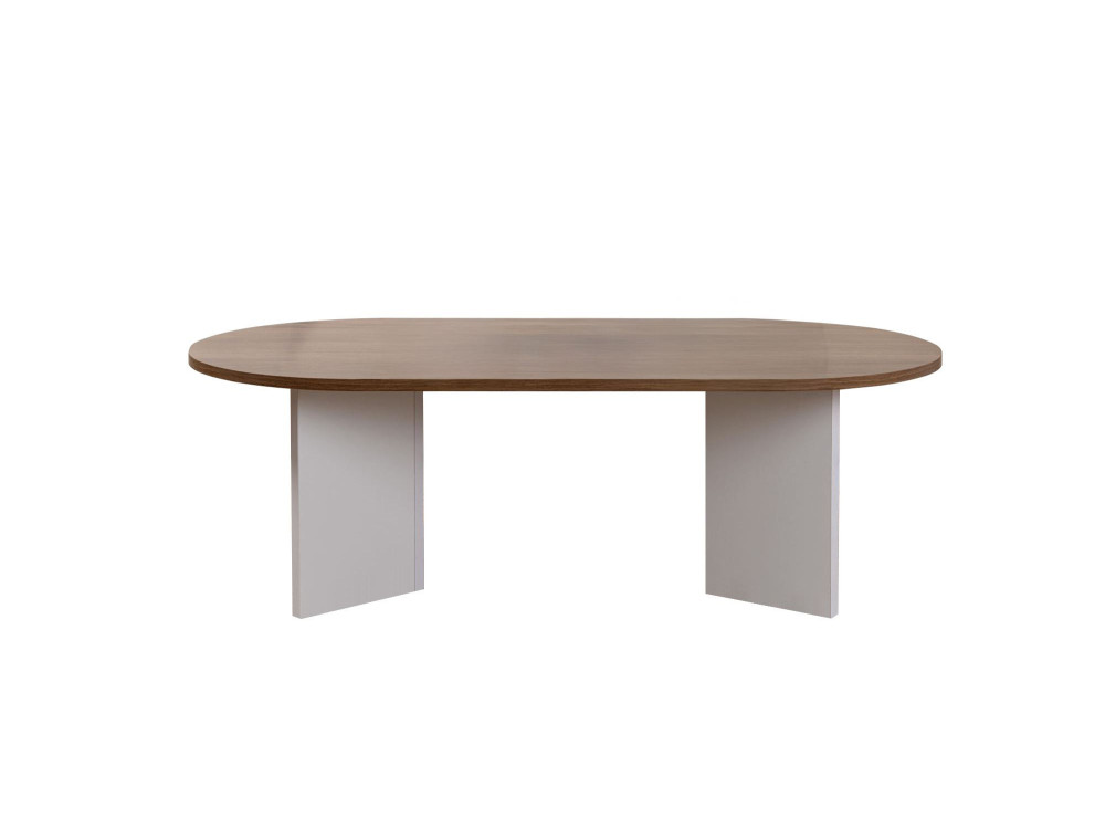 Houten salontafel "Sand" - 60 x 119 x 40 cm - Witte walnoot