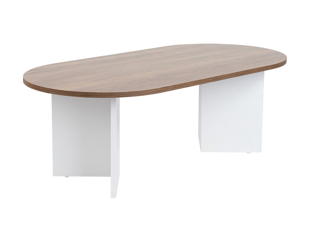 Houten salontafel "Sand" - 60 x 119 x 40 cm - Witte walnoot