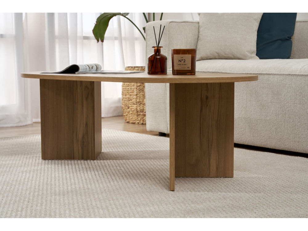 Houten salontafel "Sand" - 60 x 119 x 40 cm - Eiken