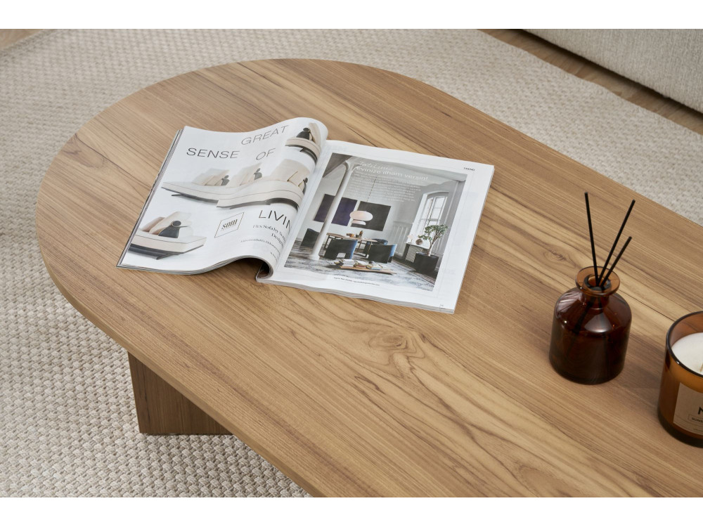 Houten salontafel "Sand" - 60 x 119 x 40 cm - Eiken