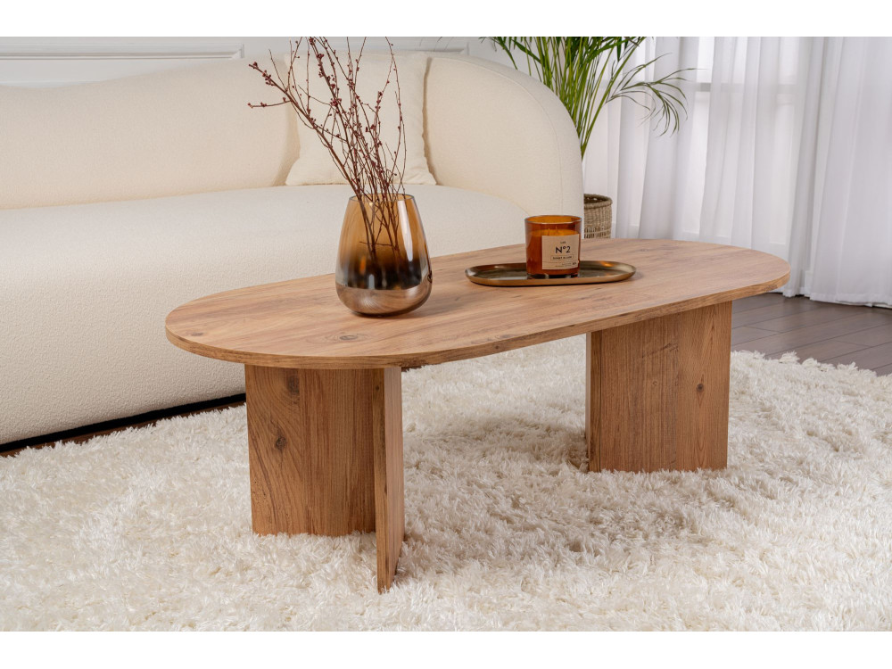 Houten salontafel "Sand" - 60 x 119 x 40 cm - Atlantische den