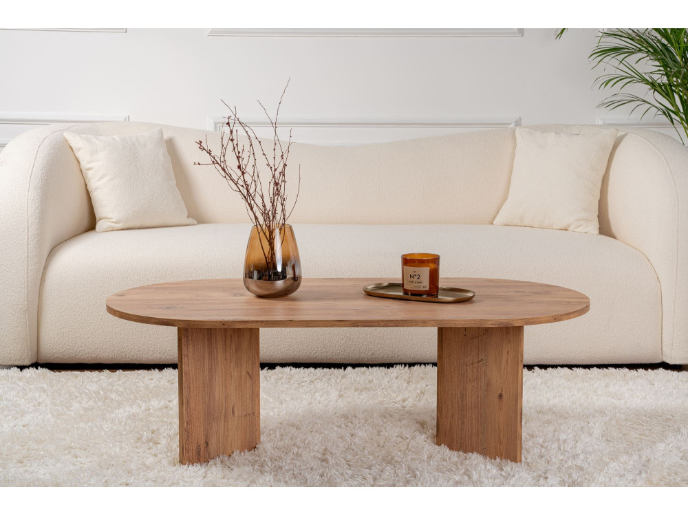Houten salontafel "Sand" - 60 x 119 x 40 cm - Atlantische den