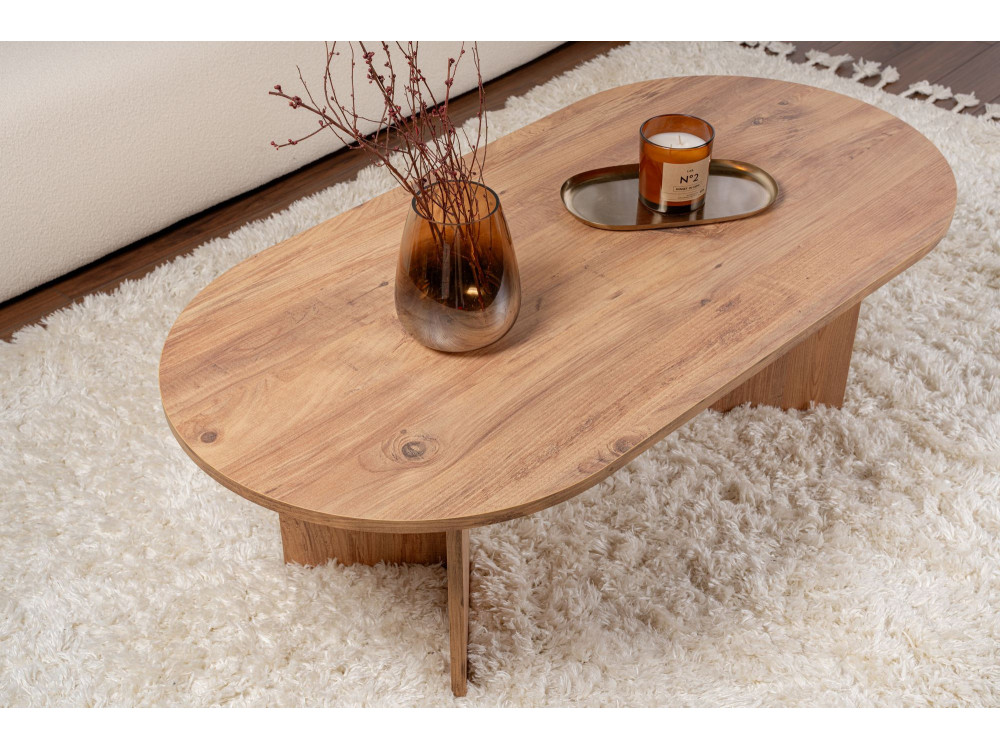 Houten salontafel "Sand" - 60 x 119 x 40 cm - Atlantische den