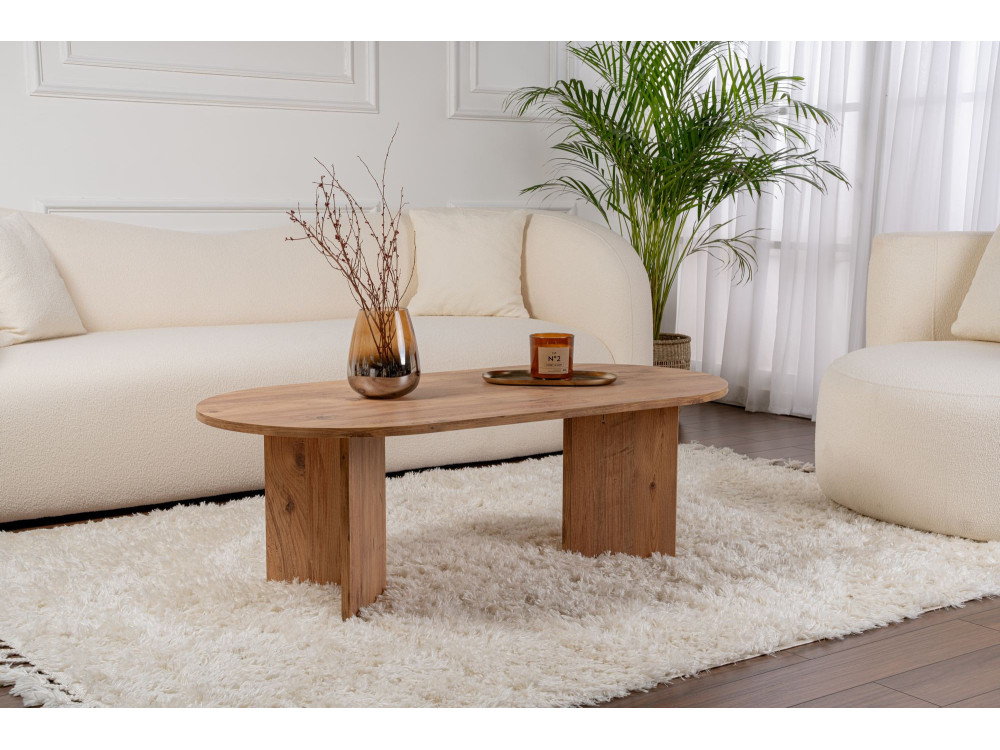 Houten salontafel "Sand" - 60 x 119 x 40 cm - Atlantische den