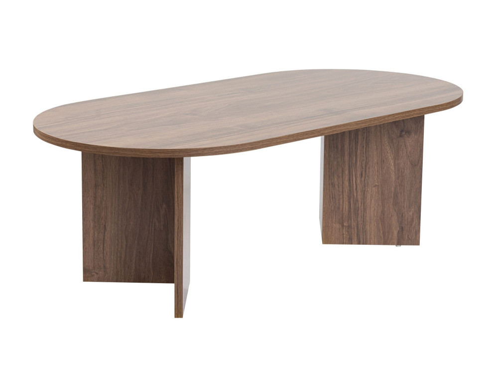 Houten salontafel "Sand" - 60 x 119 x 40 cm - Walnoot