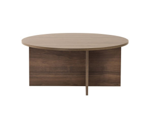 Houten salontafel "Sun" - 90 x 90 x 40 cm - Walnoot