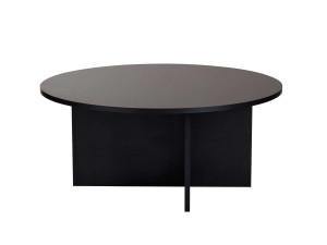 Houten salontafel "Sun" - 90 x 90 x 40 cm - Zwart hout