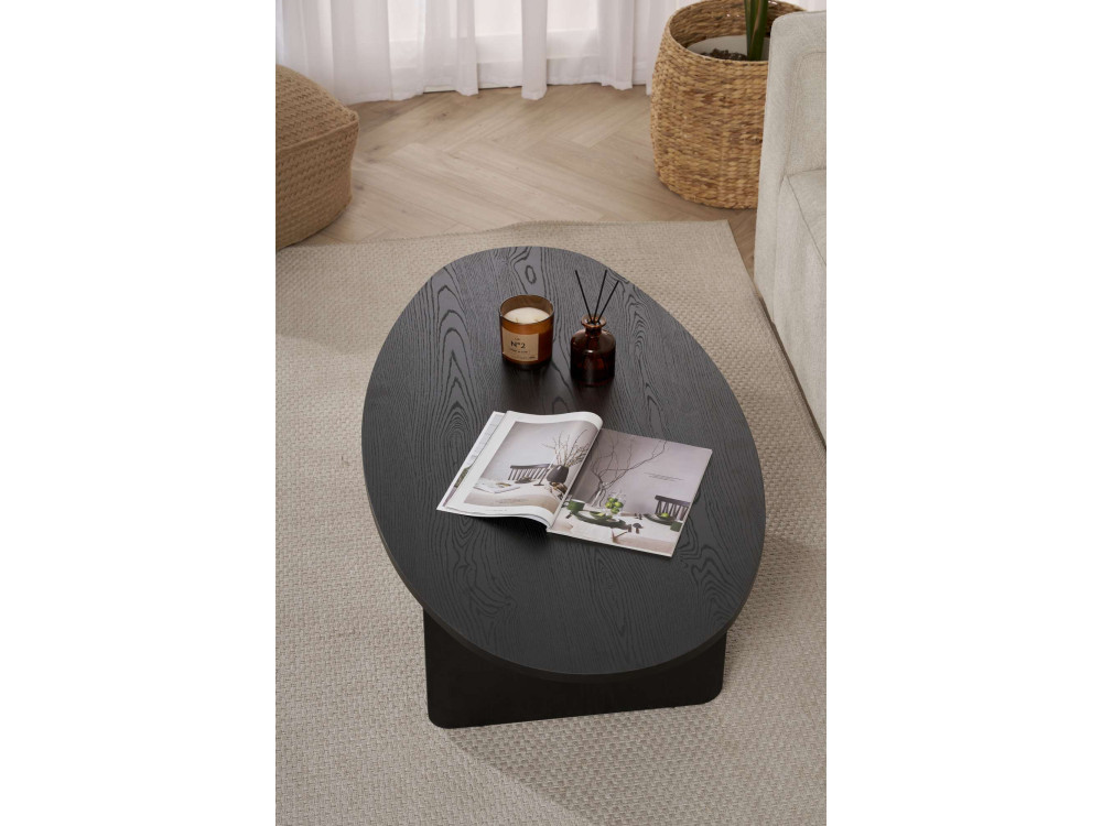 Houten salontafel "Orba" - 120 x 65 x 40 cm - Zwart hout