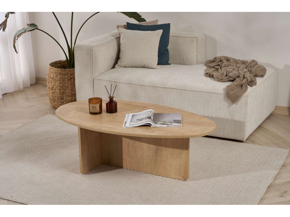 Houten salontafel "Orba" - 120 x 65 x 40 cm - Eik