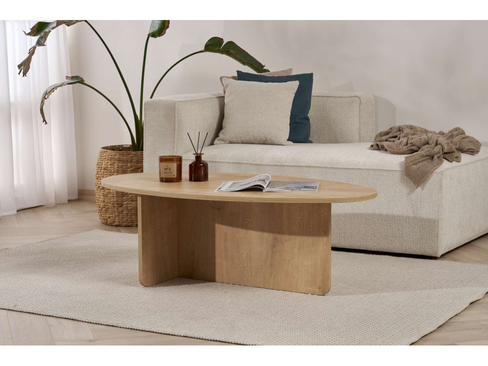 Houten salontafel "Orba" - 120 x 65 x 40 cm - Eik