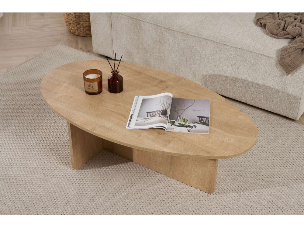 Houten salontafel "Orba" - 120 x 65 x 40 cm - Eik
