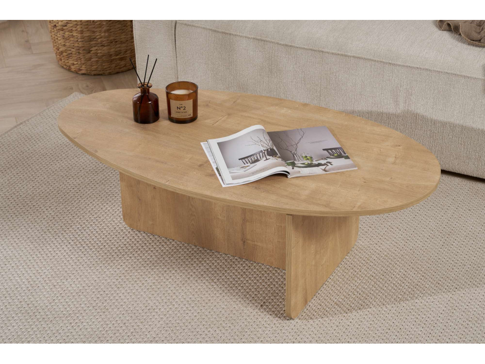 Houten salontafel "Orba" - 120 x 65 x 40 cm - Eik