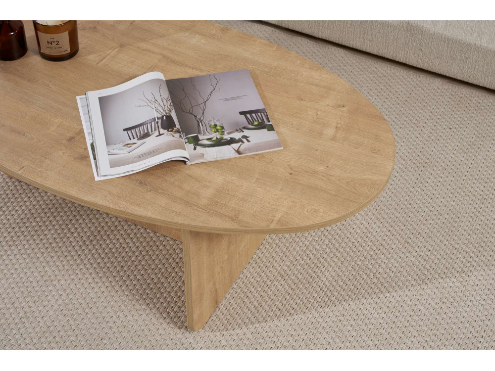 Houten salontafel "Orba" - 120 x 65 x 40 cm - Eik