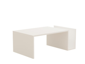 Houten salontafel Memo - 86 x 50 x 32 cm - Wit