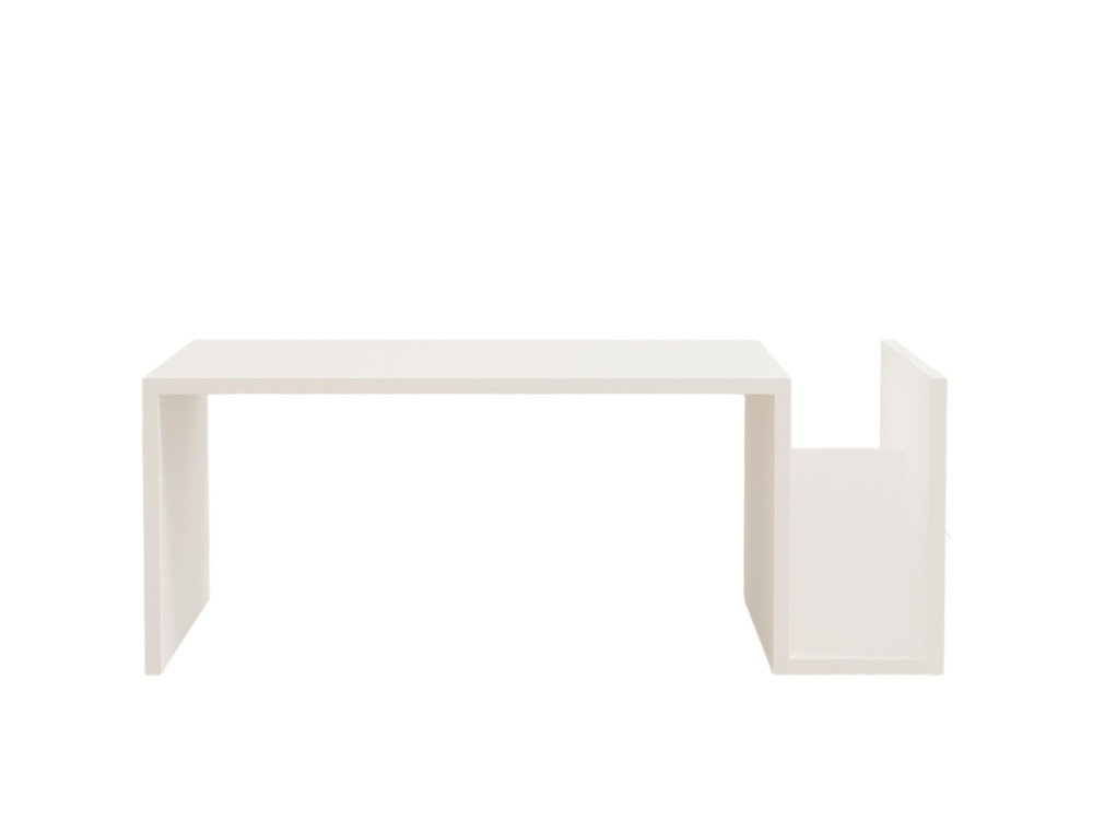 Houten salontafel Memo - 86 x 50 x 32 cm - Wit
