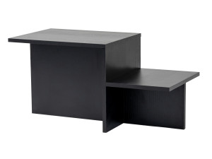 Houten salontafel "Harmony" 80 x 40 x 40 cm - Zwart hout