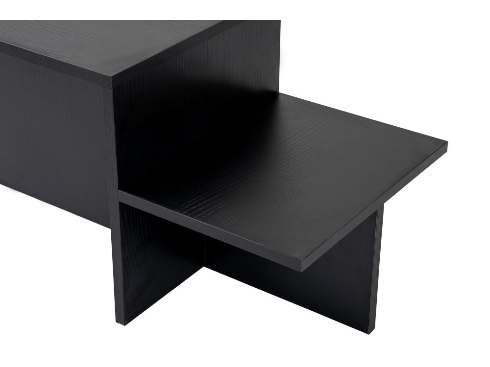 Houten salontafel "Harmony" 80 x 40 x 40 cm - Zwart hout