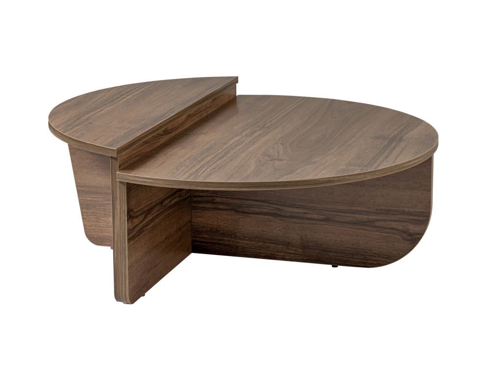 Houten salontafel "Orion" - 90 x 60 x 30 cm - Notelaar