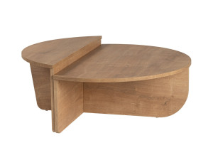Houten salontafel "Orion" - 90 x 60 x 30 cm - Honing eik