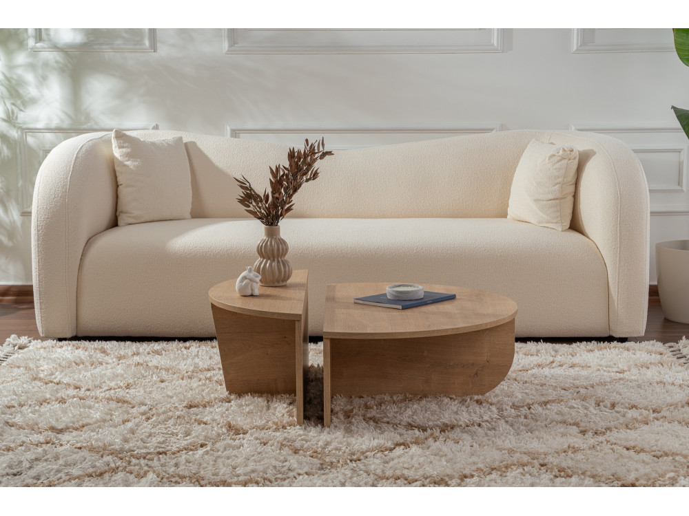 Houten salontafel "Orion" - 90 x 60 x 30 cm - Honing eik