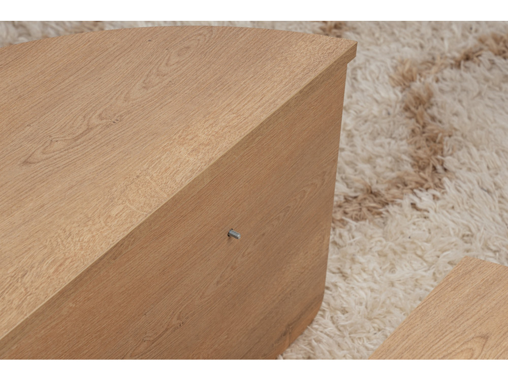 Houten salontafel "Orion" - 90 x 60 x 30 cm - Honing eik