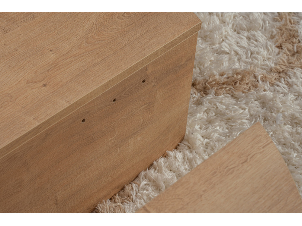 Houten salontafel "Orion" - 90 x 60 x 30 cm - Honing eik