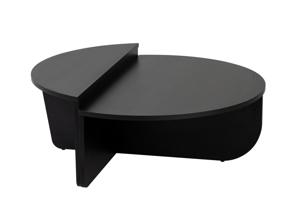 Houten salontafel "Orion" - 90 x 60 x 30 cm - Zwart hout