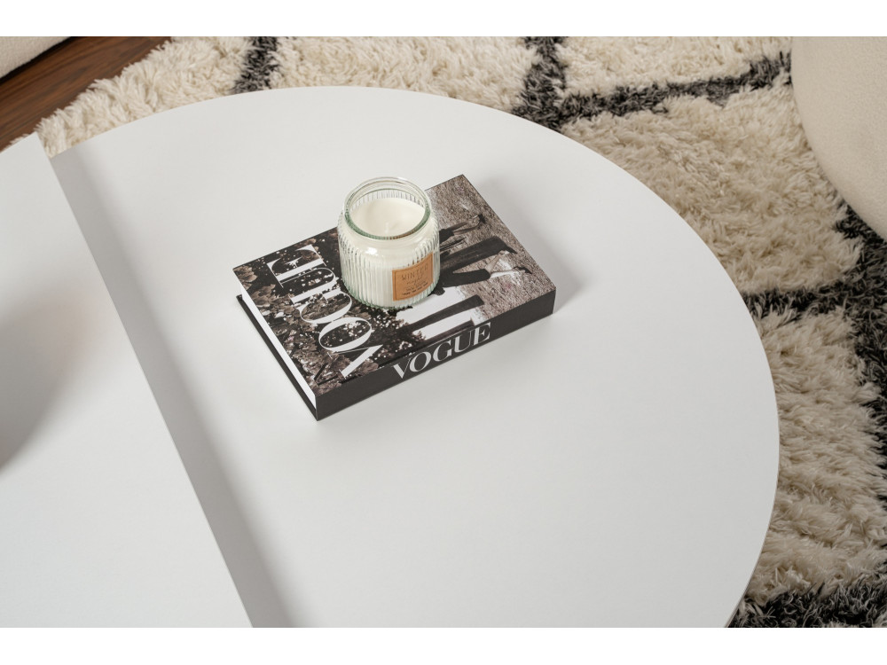 Houten salontafel "Orion" - 90 x 60 x 30 cm - Wit
