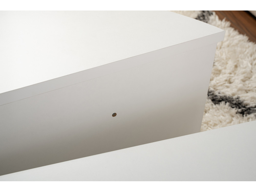 Houten salontafel "Orion" - 90 x 60 x 30 cm - Wit