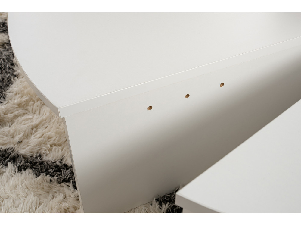 Houten salontafel "Orion" - 90 x 60 x 30 cm - Wit
