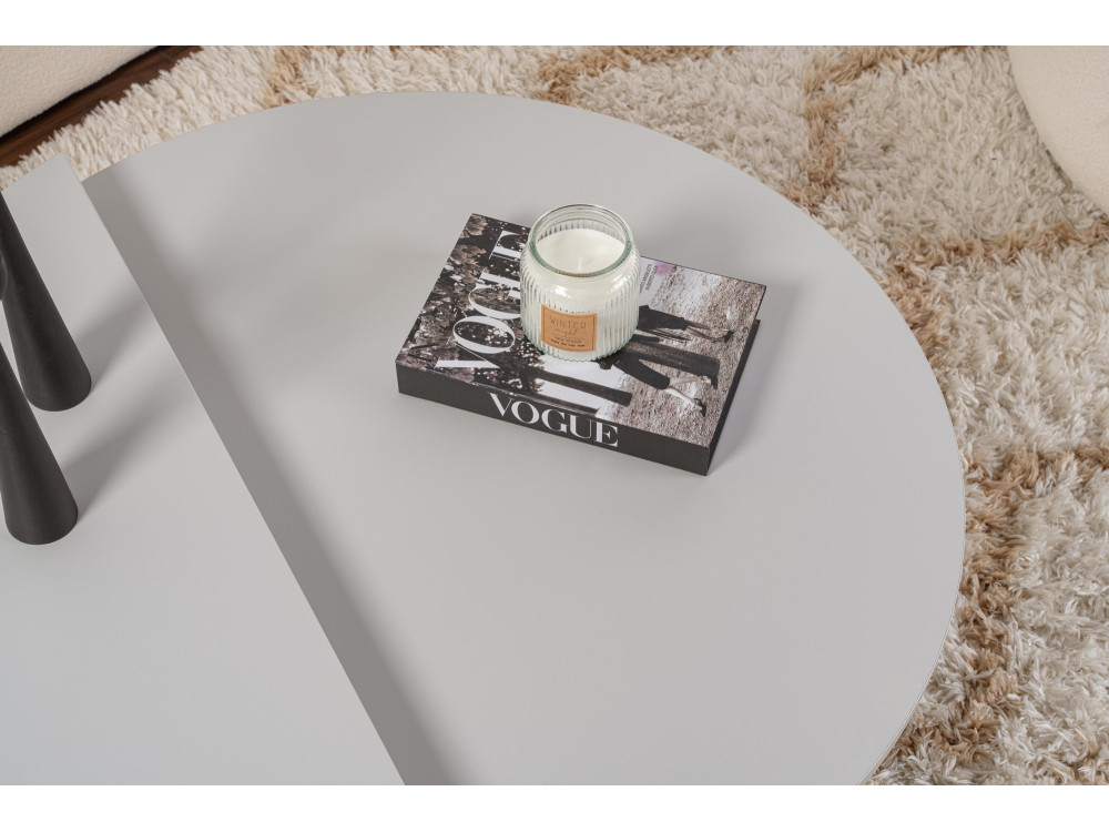 Houten salontafel "Orion" 90 x 60 x 30 cm - Grijs